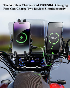 BRCOVAN lifestyle rider using mount on road for hands-free navigation