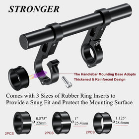 BRCOVAN installed on bicycle handlebar demonstrating added mounting space and accessibility