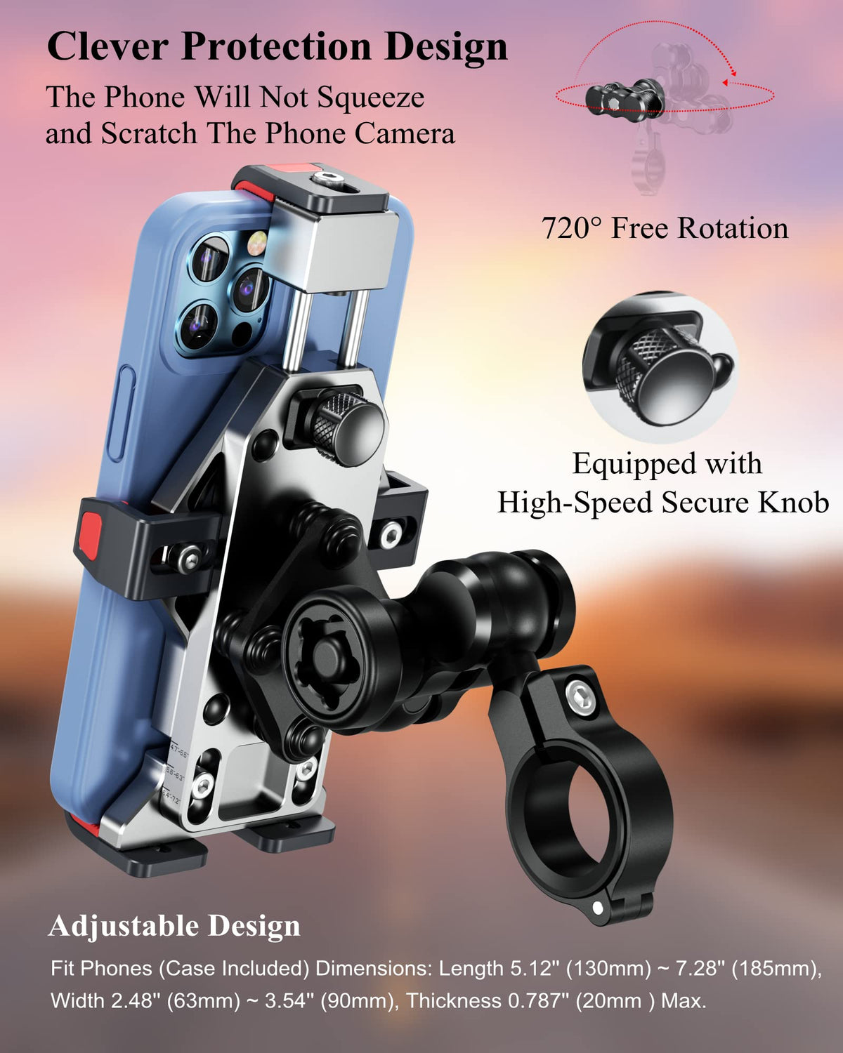 BRCOVAN one-handed lock action demonstrating quick secure mount benefit