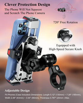 BRCOVAN one-handed lock action demonstrating quick secure mount benefit