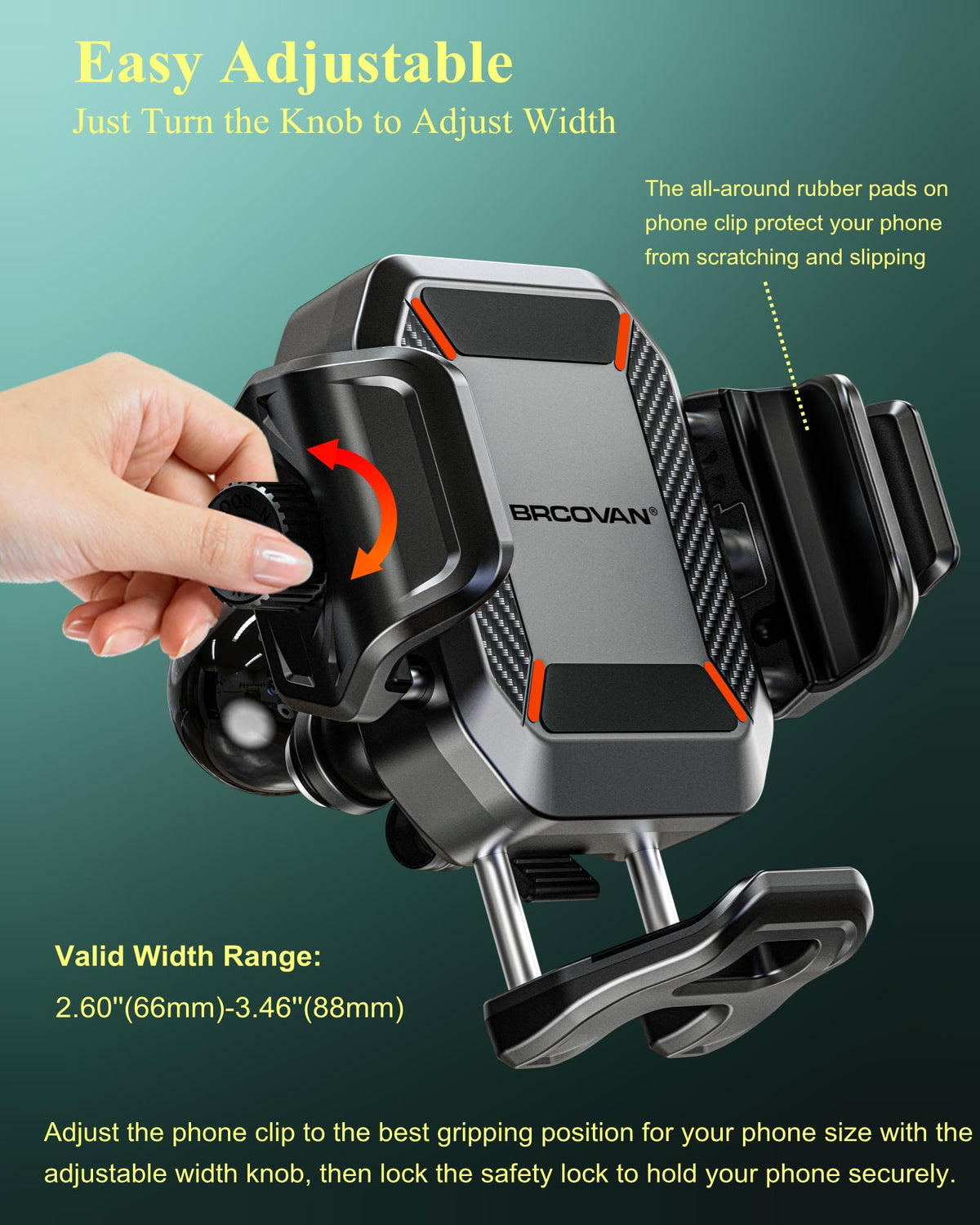 BRCOVAN one-second locking switch demonstration enabling fast single-hand use
