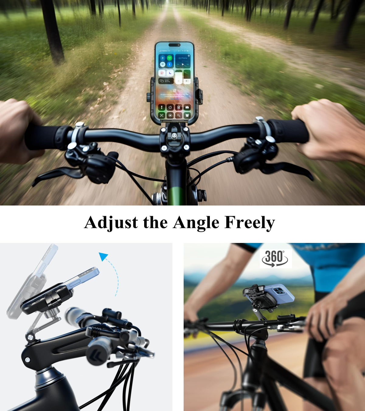 BRCOVAN phone cradle side profile displaying aluminum support panel strength