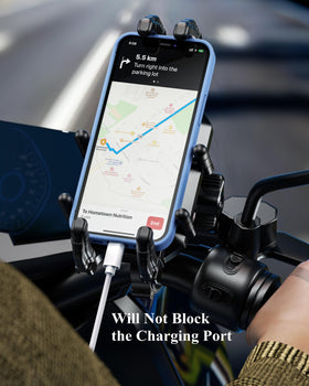 brcovan phone in cradle rotated showing easy portrait and landscape use