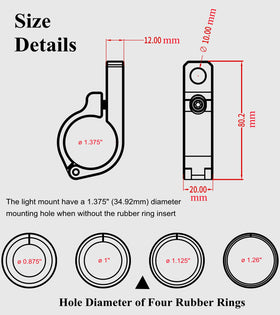 BRCOVAN scale with ruler for fast size and fit reference