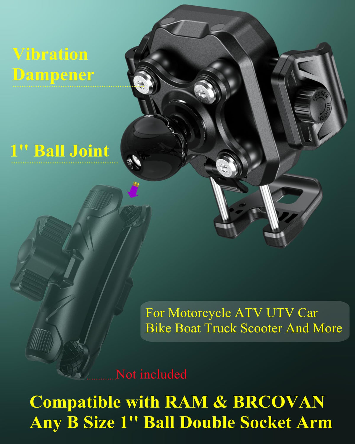 BRCOVAN side profile of the 1s lock mechanism enabling fast one-handed release