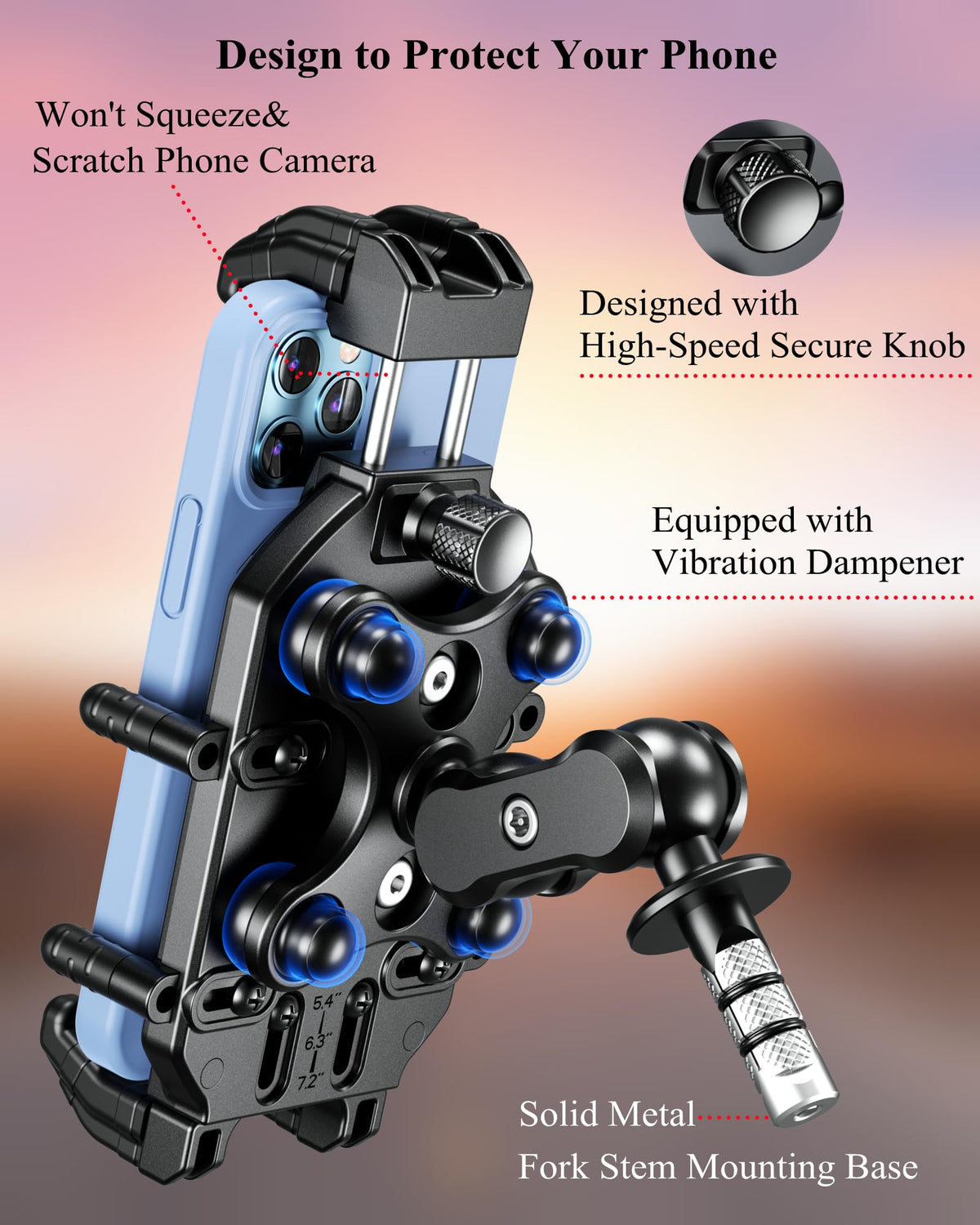 BRCOVAN aluminum double-socket arm delivering durable support
