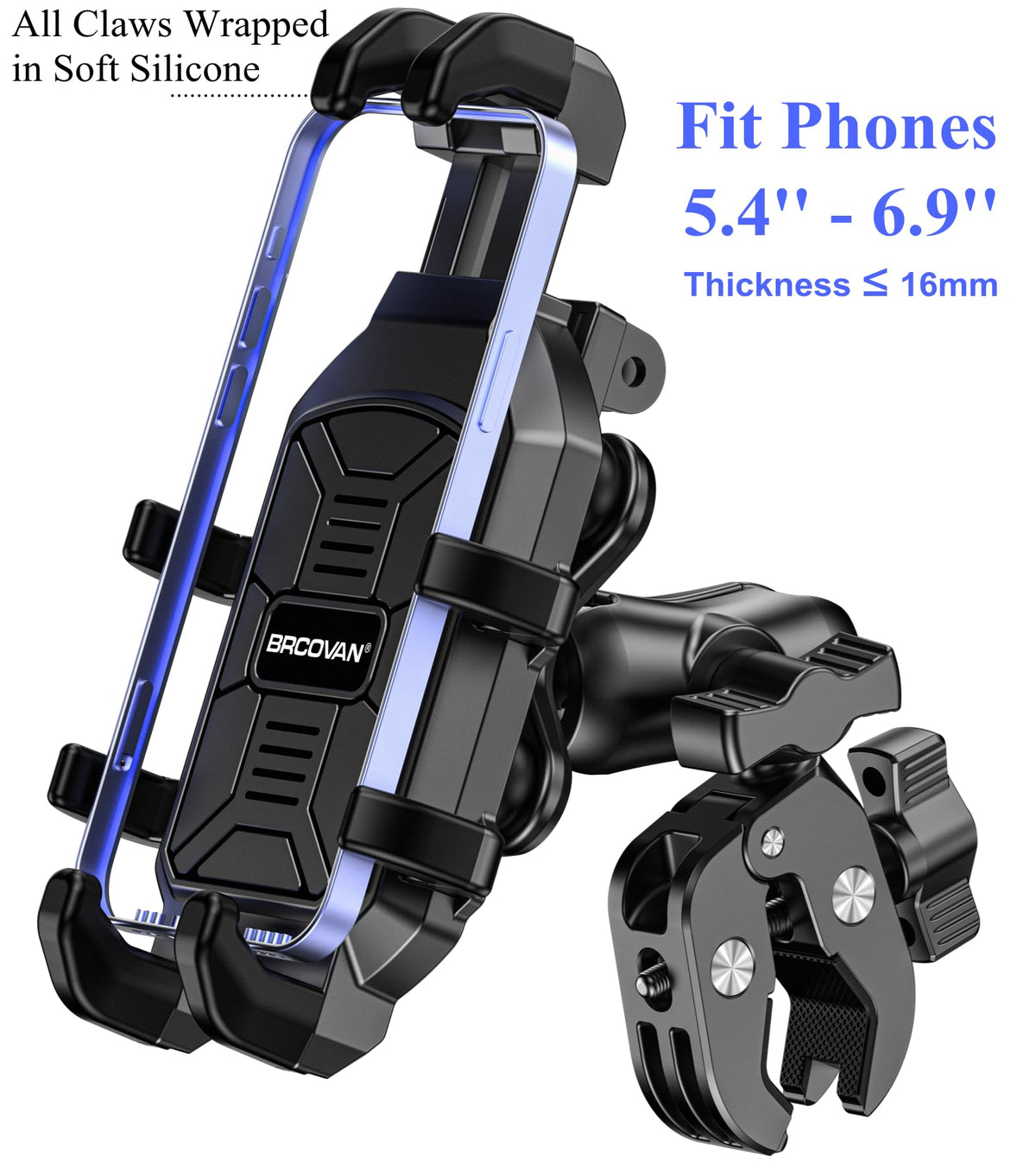 BRCOVAN silicone padding protecting phone from scratches and wear