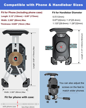 BRCOVAN next to smartphone showing dimensions compatibility and fit