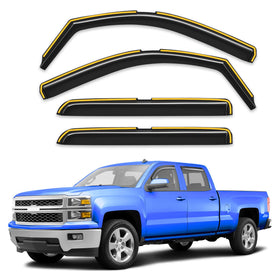 Breejoy front packaging showing fitment for Silverado Sierra Crew Cab and benefits