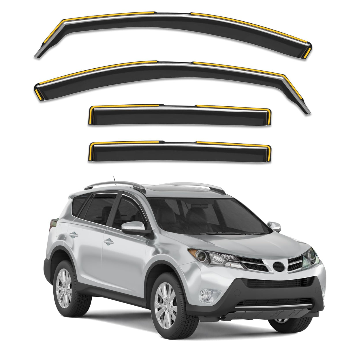 Breejoy installed on RAV4 front passenger side showing sleek protection