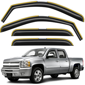 breejoy front view installed on Silverado showing sleek protection and improved airflow