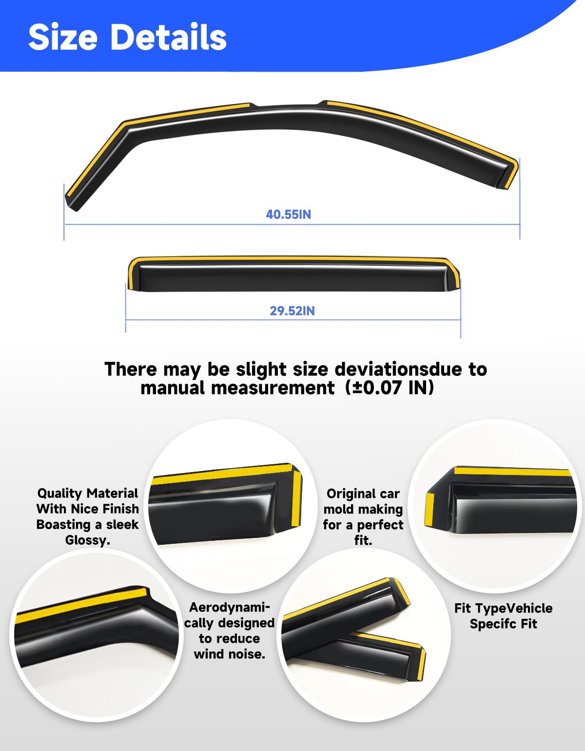 Breejoy visor next to ruler showing accurate size and fit guide