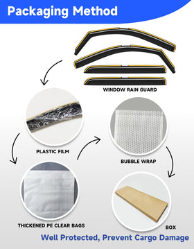 Breejoy visor illustration comparing wind noise reduction with windows cracked