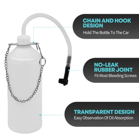 BreeRainz pressure bleeder attached under hood for single-person brake work