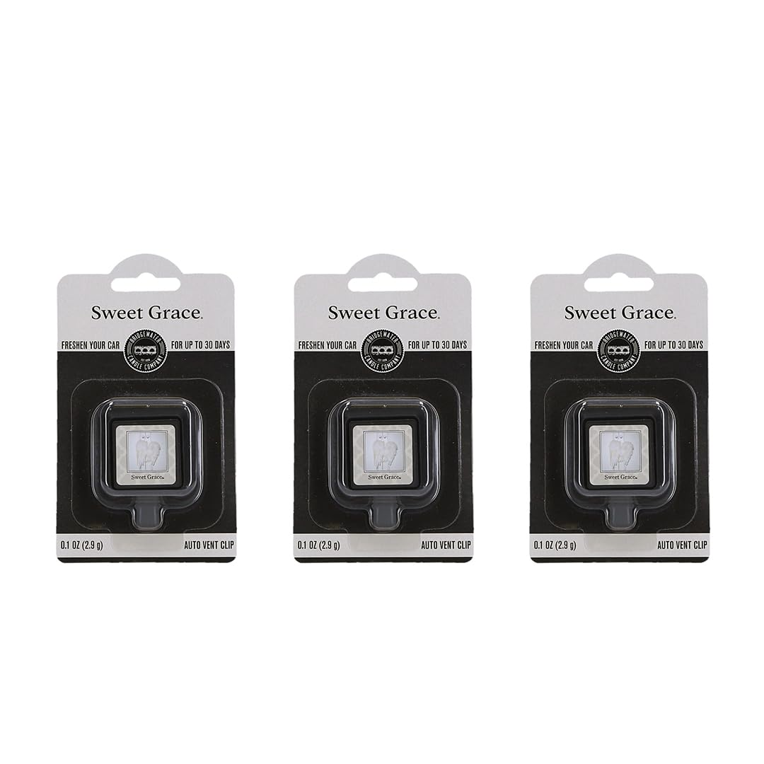 Bridgewater Sweet Grace vent clip front packaging showing product and scent benefit
