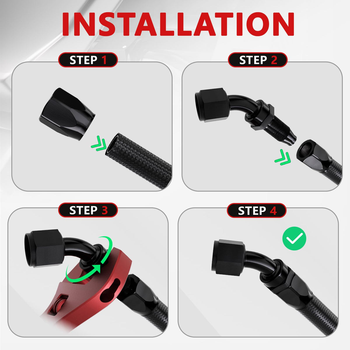 BRIFITOR length measurement with tape, showing 20ft hose scale for long runs
