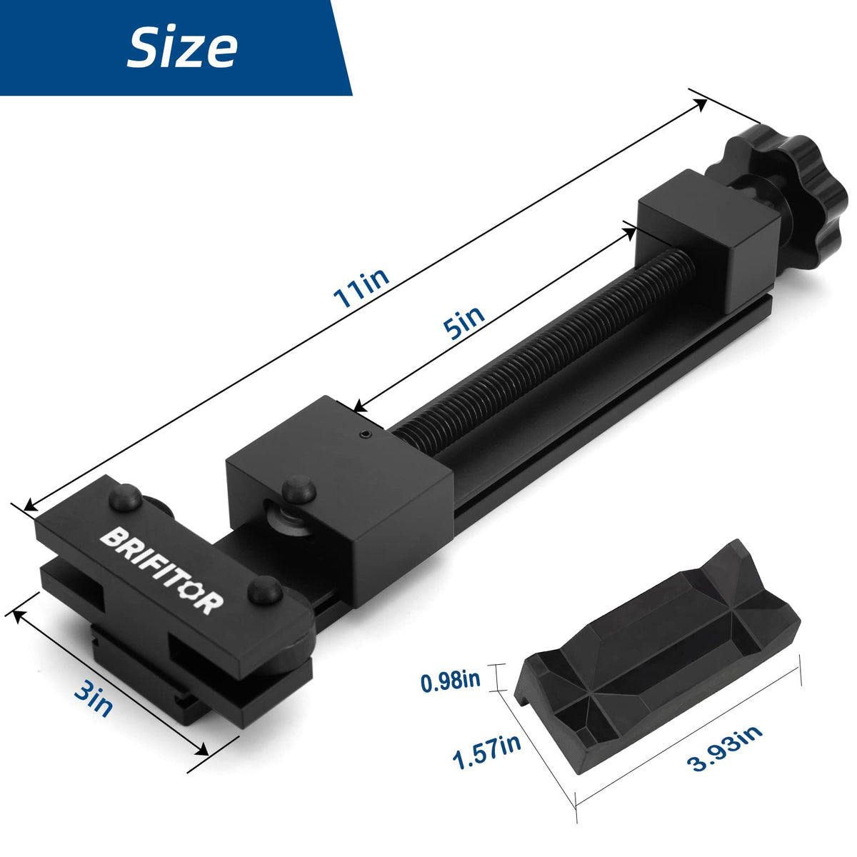 BRIFITOR anodized 6061-T6 aluminum finish resists corrosion and heat