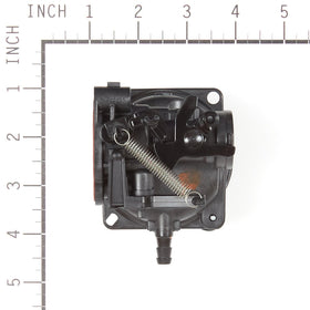 Briggs & Stratton carburetor bowl underside showing clean passages benefit
