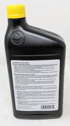 Briggs & Stratton oil filter detail highlighting genuine part for effective filtration