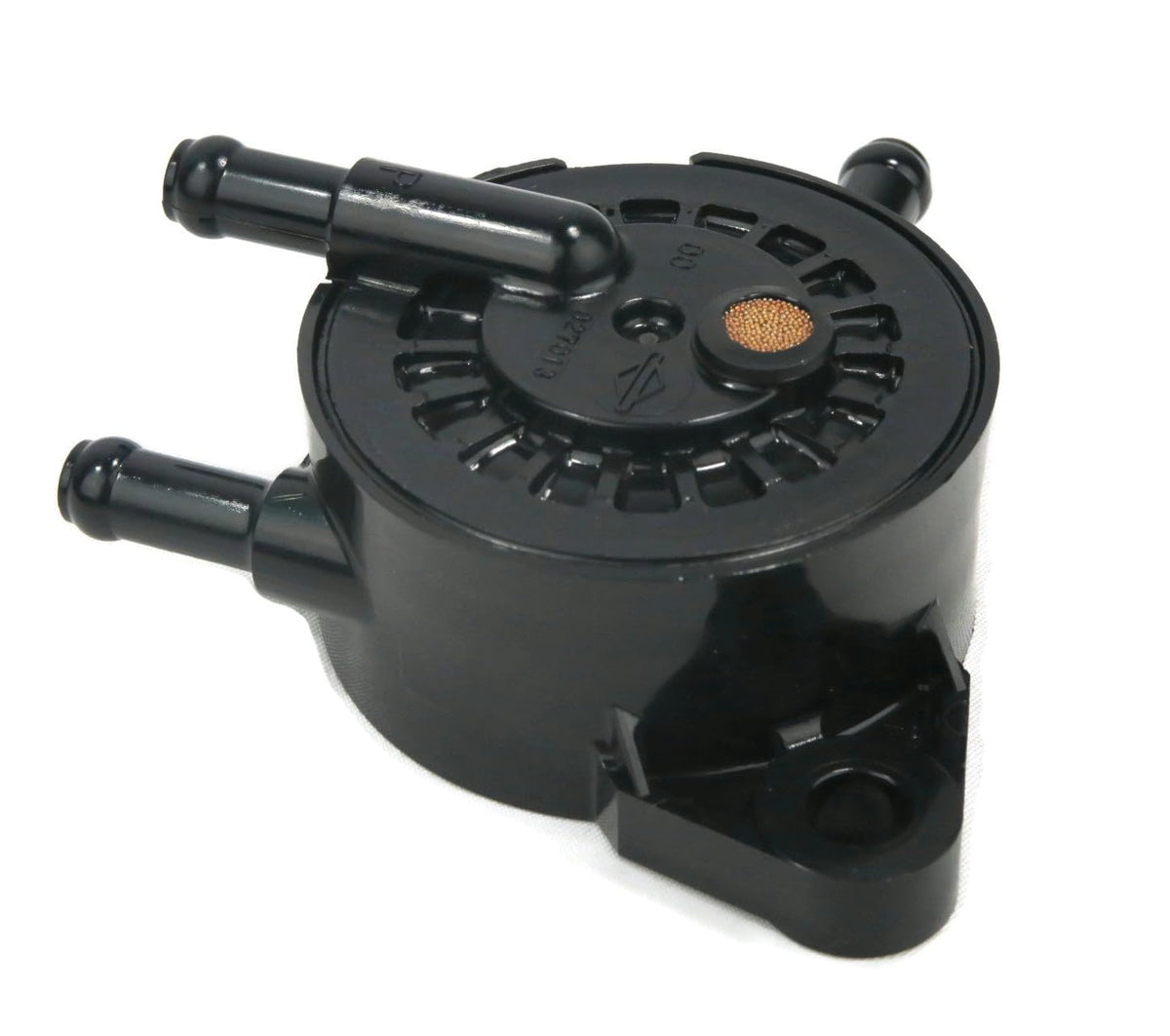 Briggs & Stratton Rosotion pump beside ruler showing exact size for accurate fit confirmation