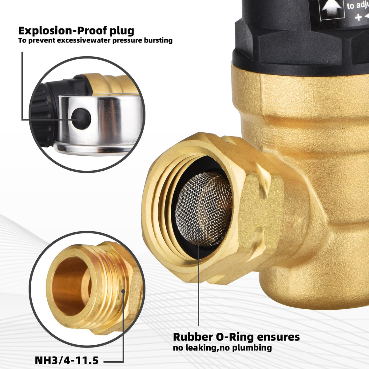 BRIGHTDECK threaded inlet and outlet connection ensuring universal hose compatibility