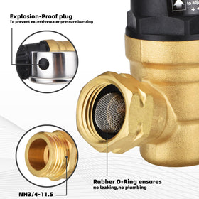 BRIGHTDECK threaded inlet and outlet connection ensuring universal hose compatibility