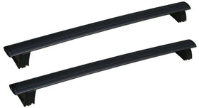 BRIGHTLINES crossbars installed on grooved side rail confirm vehicle compatibility