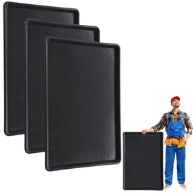 BrightRow front view pack of three pans showing full coverage and easy placement