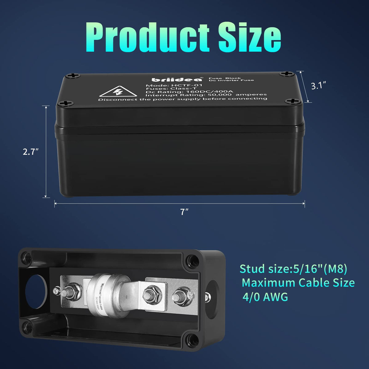briidea installed in car trunk protecting inverter and audio gear