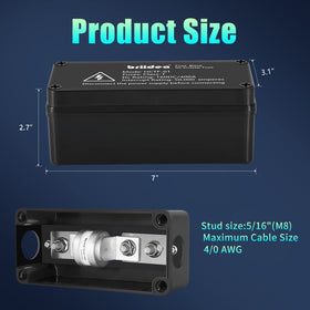 briidea installed in car trunk protecting inverter and audio gear