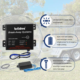 briidea coiled breakaway cable detail reducing drag and preventing road damage benefit