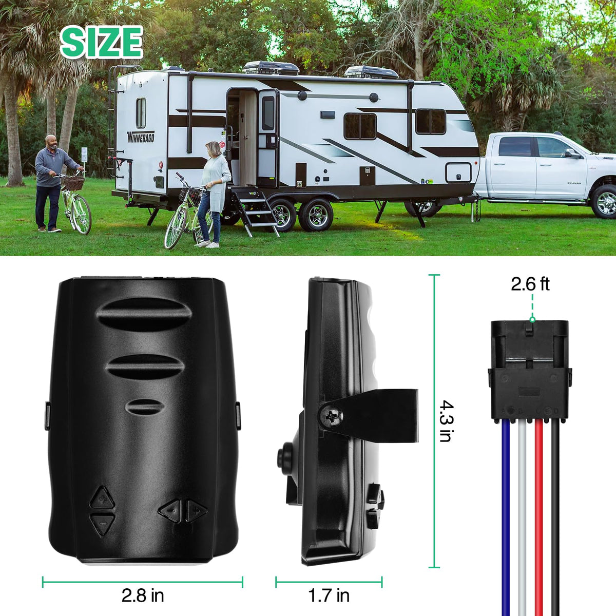 briidea controller installed in truck towing trailer illustrating improved stability
