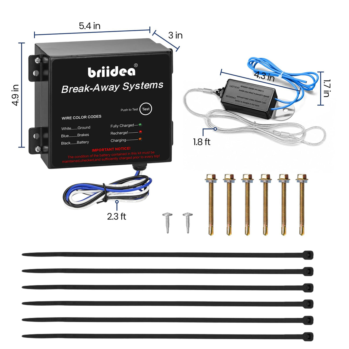 briidea side profile showing waterproof seal and IP65 protection for weather durability