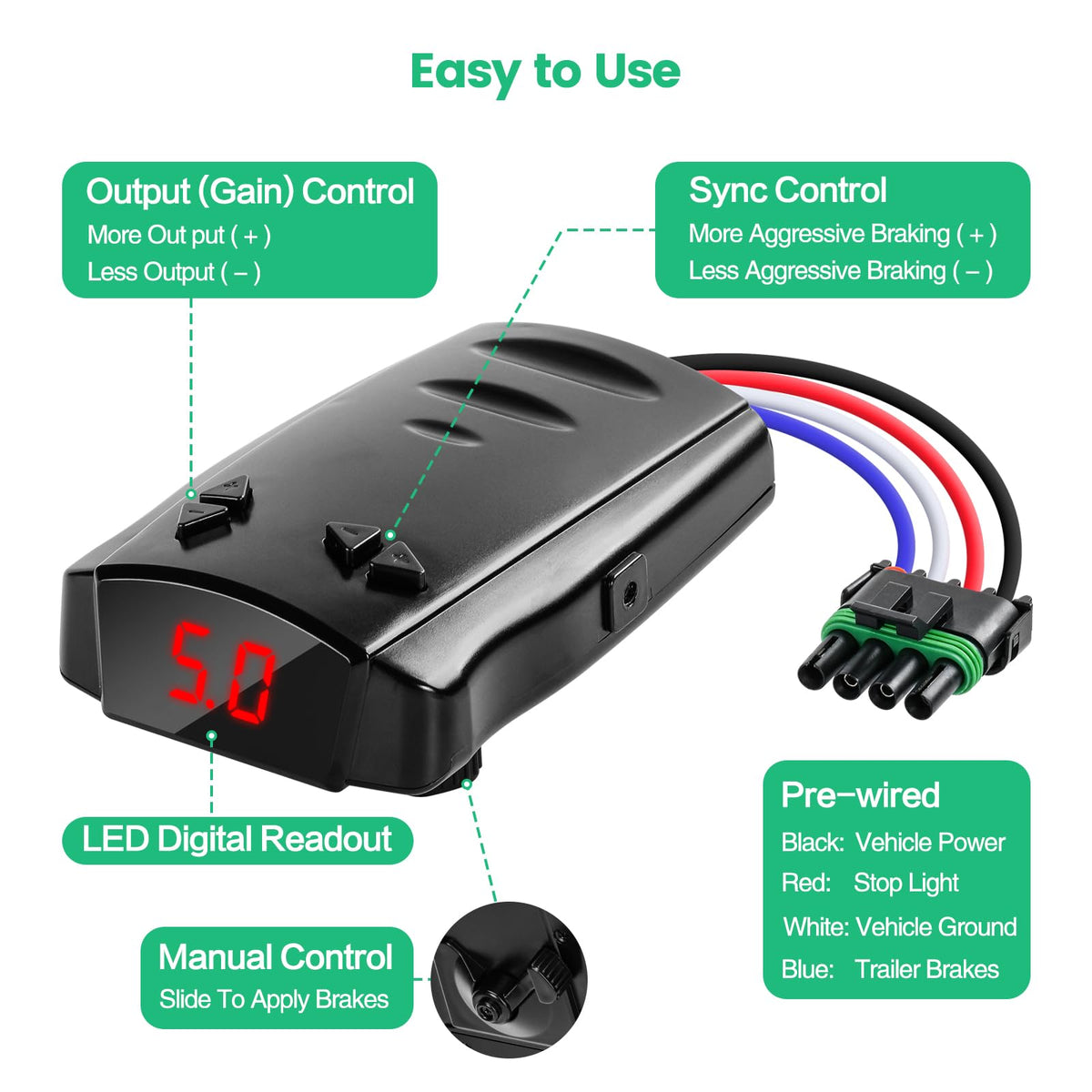 briidea wiring connector detail showing robust plugs and labeled wires for safe hookup