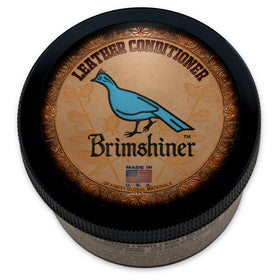 Brimshiner front tin 8.5 oz showing label and product recognition benefit