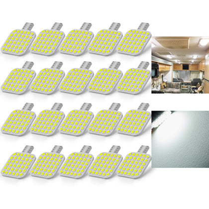 BRISHINE front packaging of 20pcs 921 LED bulbs showing quantity and specs providing value