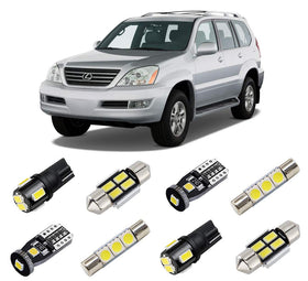 BRISHINE front packaging showing complete 18-piece GX470 LED kit and benefits