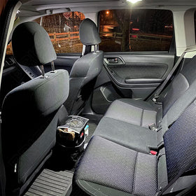 BRISHINE installed map and dome lights brightening Subaru WRX cabin