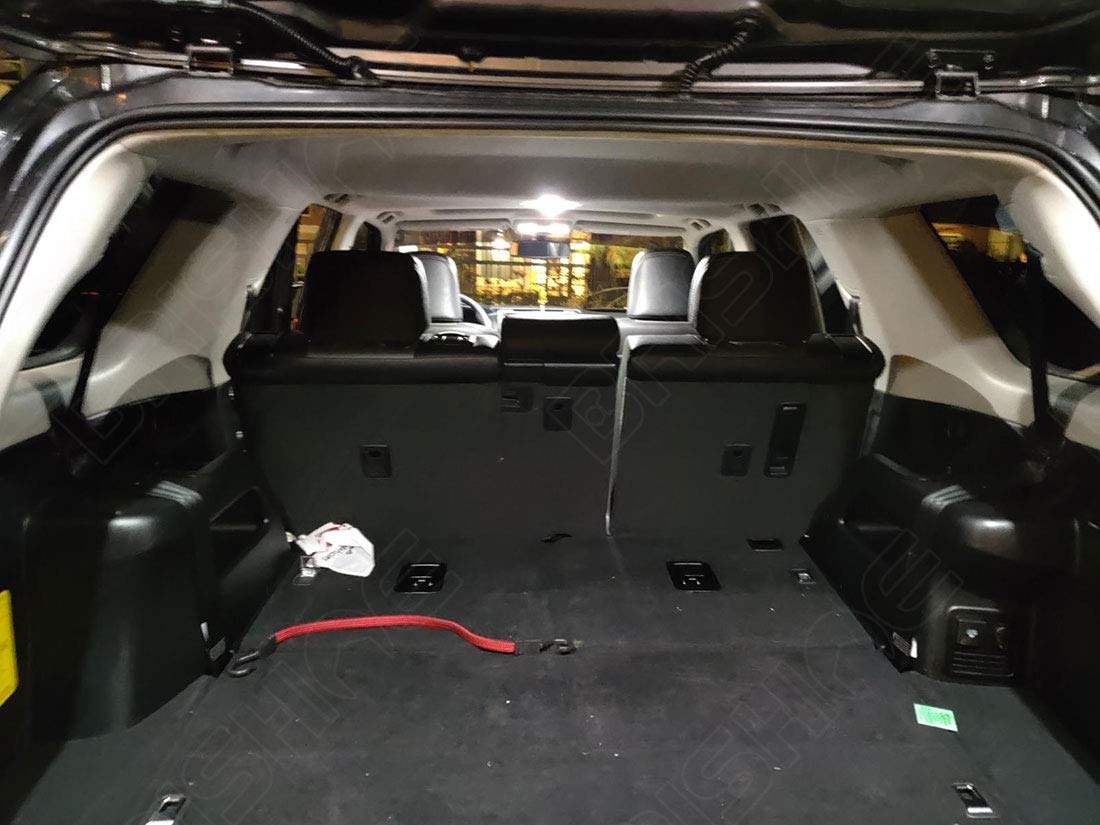BRISHINE license plate light installed on 4Runner improving rear visibility and legality