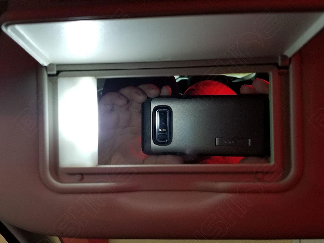 BRISHINE LED bulb beside finger showing compact size and easy fit
