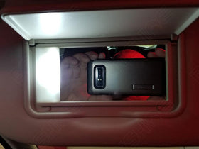 BRISHINE LED bulb beside finger showing compact size and easy fit
