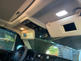 BRISHINE vanity and map lights illuminated offering clearer mirror and reading light