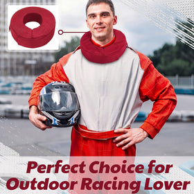 Briwooody paired with helmet in paddock showing ready-to-race benefit