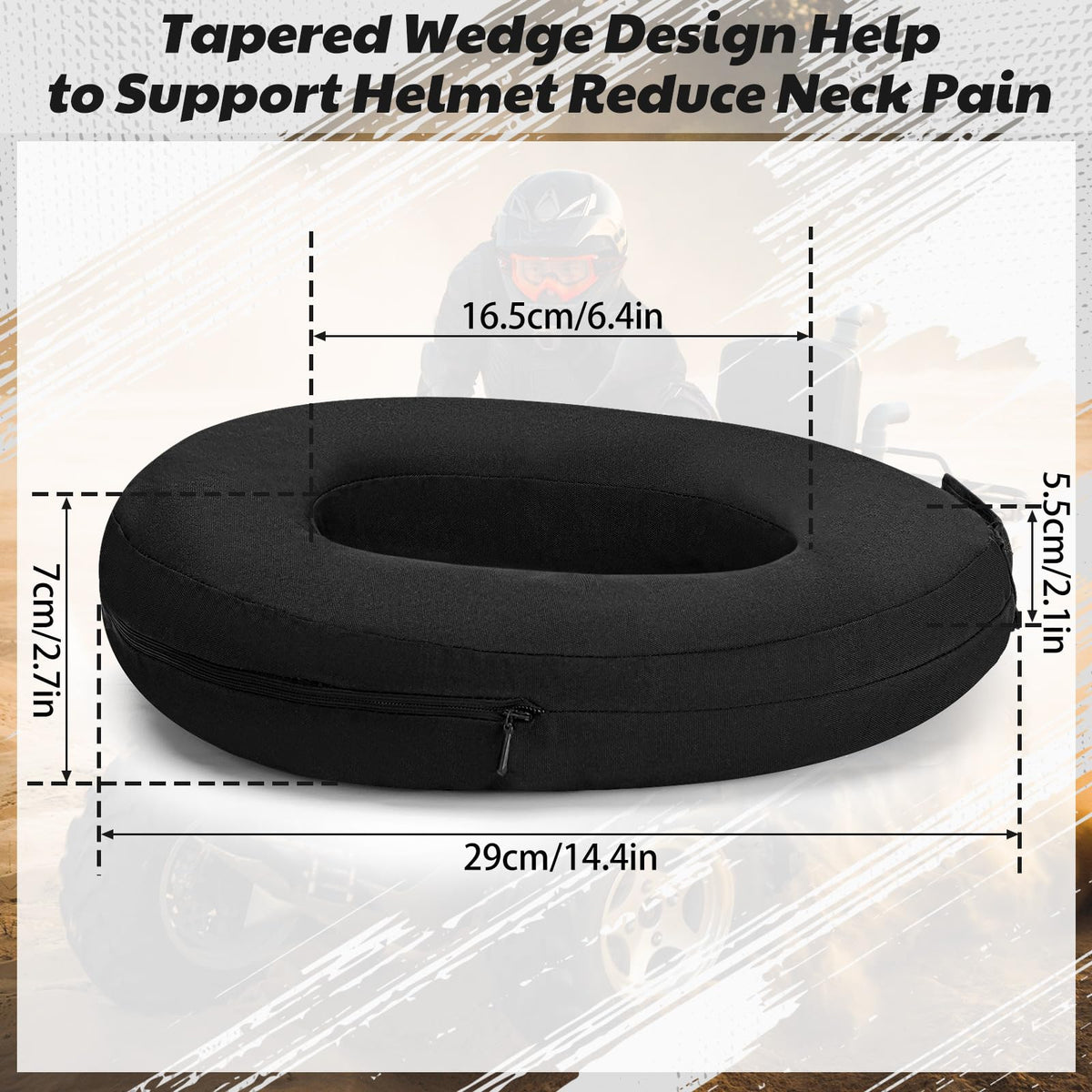 Briwooody side profile padding detail highlighting tapered support for comfort
