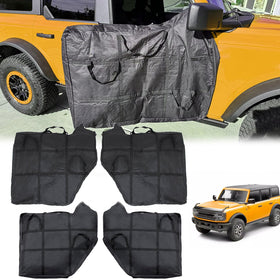 Broaddict front door bag front view protecting paint and preventing scratches