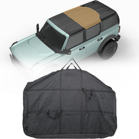 Broaddict bag front view showing zipper and secure closure benefit