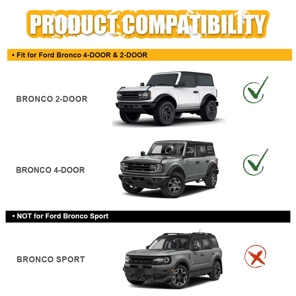 Broaddict side profile installed on Bronco highlighting seamless integration