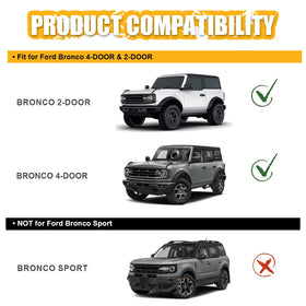 Broaddict side profile installed on Bronco highlighting seamless integration