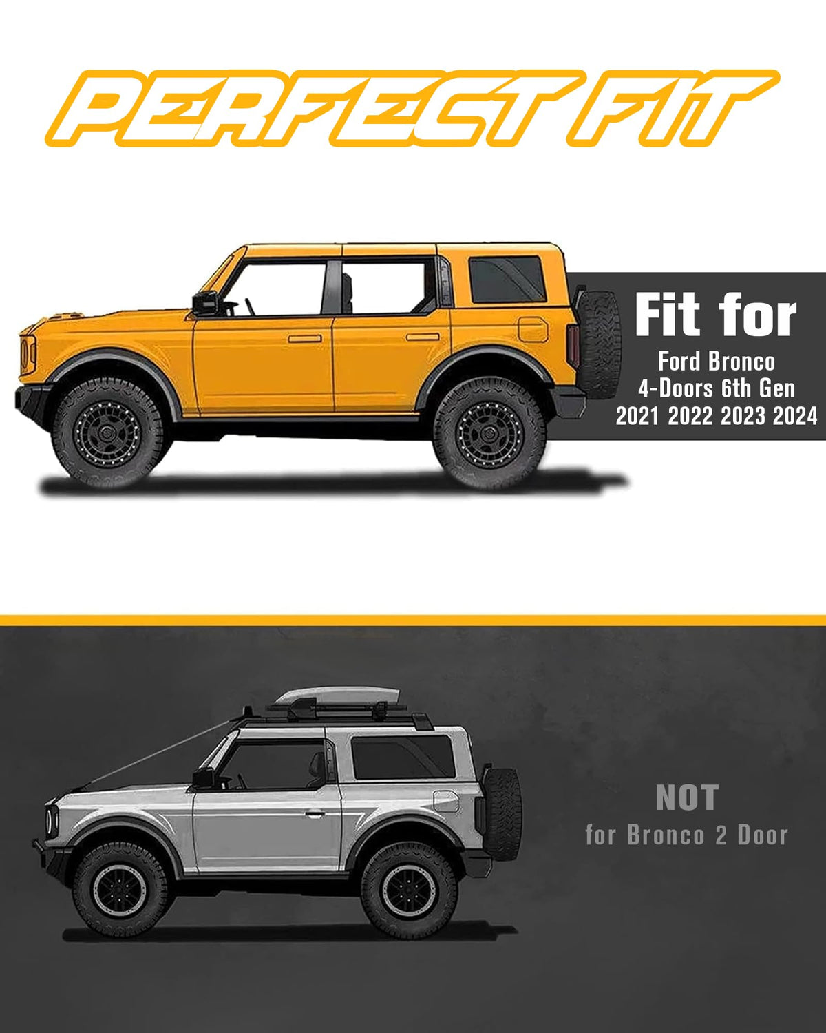 Broaddict Bronco on trail with cover enhancing side protection