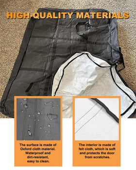 Broaddict zipper and handle detail enabling secure removal and easier grip